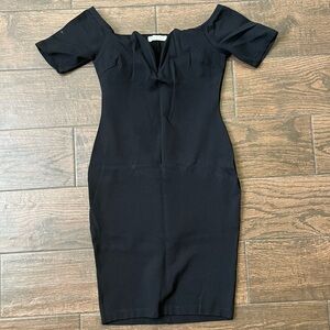 Cefian all black form fitting mini dress